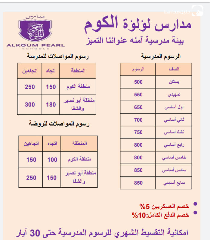 مدارس لؤلؤة الكوم slide 6