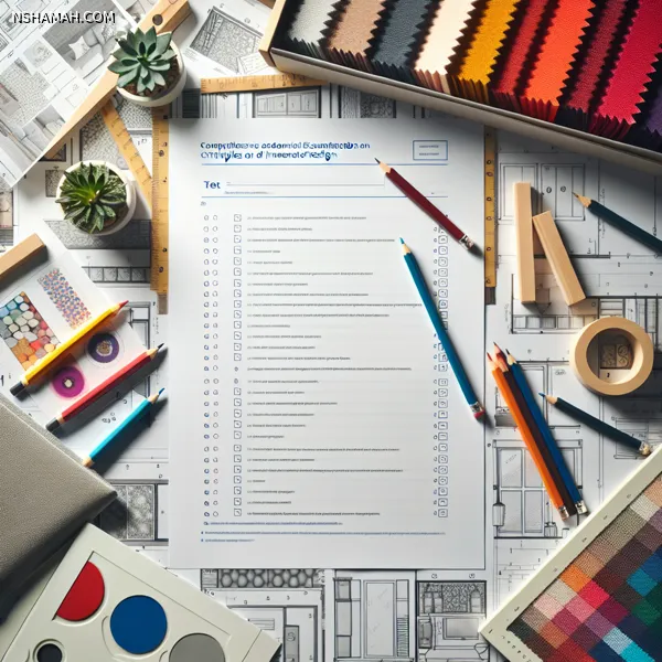 امتحان أكاديمي شامل في أصول ومبادئ التصميم الداخلي