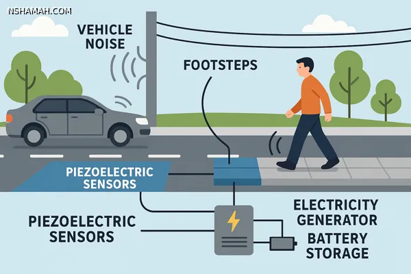 الهندسة البيئية العكسية: توليد كهرباء من ضجيج السيارات أو خطوات المشاة
